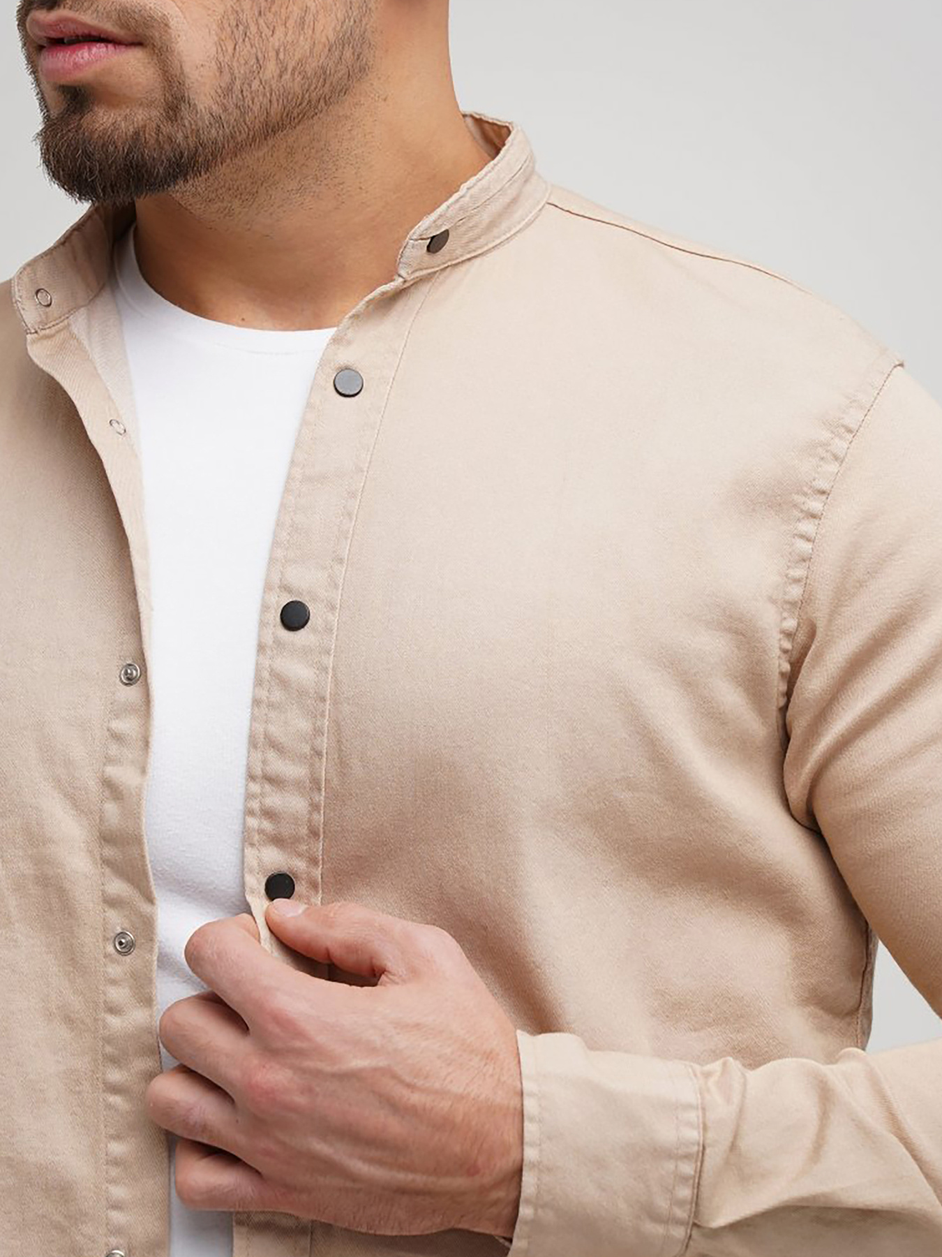 Сорочка Trend Collection модель TC5971BeigeRBSHKMN Фото