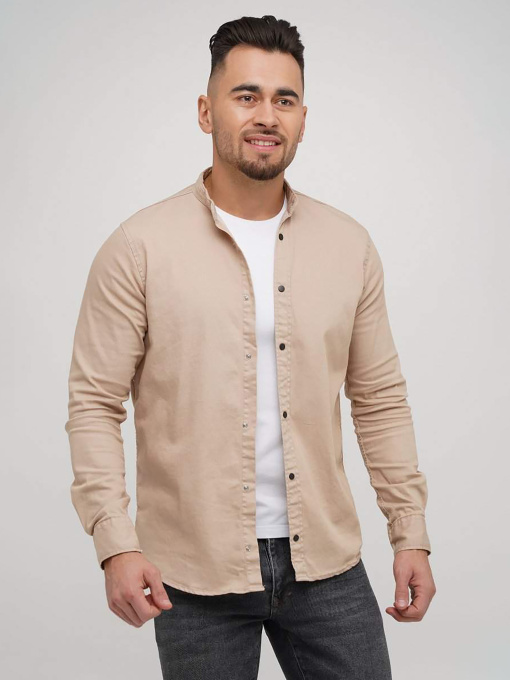 Рубашка Trend Collection модель TC5971BeigeRBSHKMN Фото