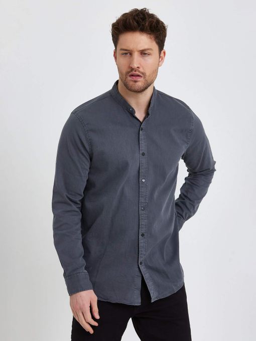 Рубашка Trend Collection модель TC5970GreyRBSHKMN Фото