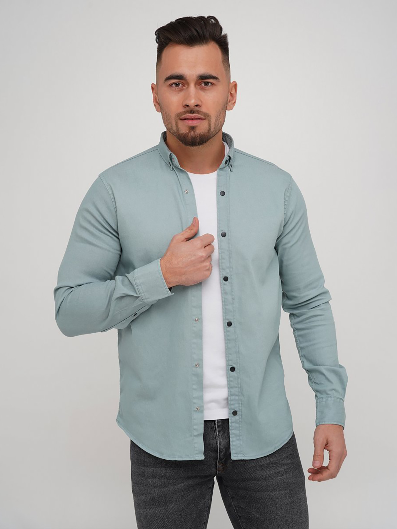 Рубашка повседневная Trend Collection модель TC5967MintRBSHKMN Фото