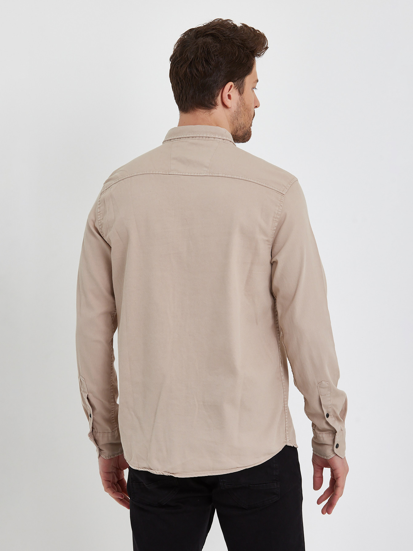 Рубашка Trend Collection модель TC5965BeigeRBSHKMN Фото