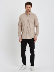 Рубашка Trend Collection модель TC5965BeigeRBSHKMN Фото