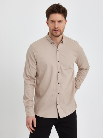 Рубашка Trend Collection модель TC5965BeigeRBSHKMN Фото