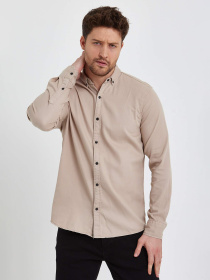 Рубашка Trend Collection модель TC5965BeigeRBSHKMN Фото