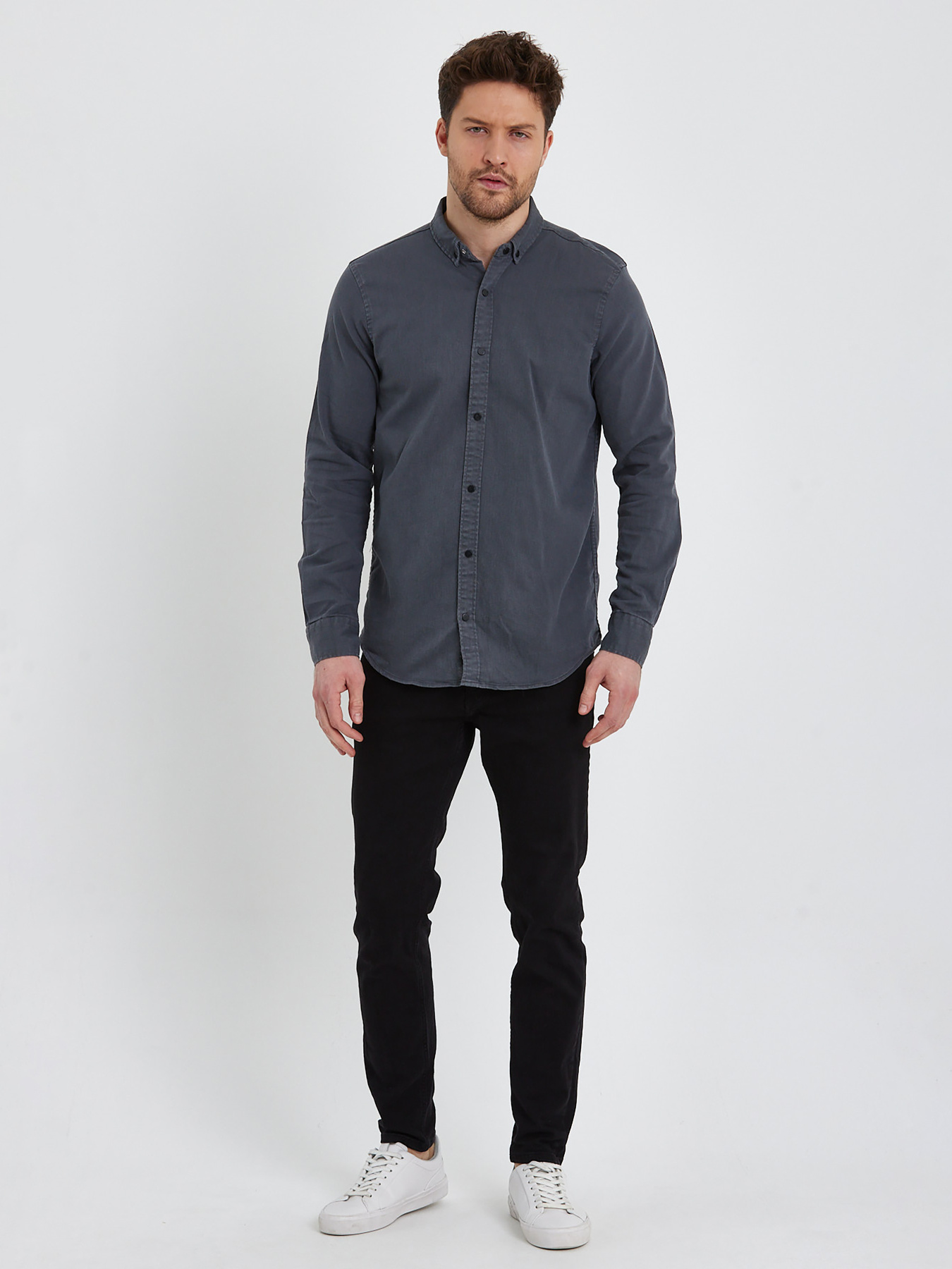 Рубашка Trend Collection модель TC5964GreyRBSHKMN Фото