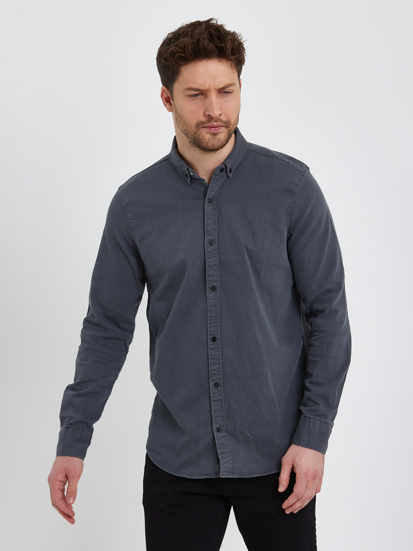 Рубашка Trend Collection модель TC5964GreyRBSHKMN Фото