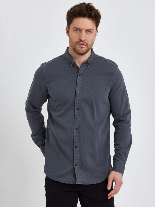 Рубашка Trend Collection модель TC5964GreyRBSHKMN Фото