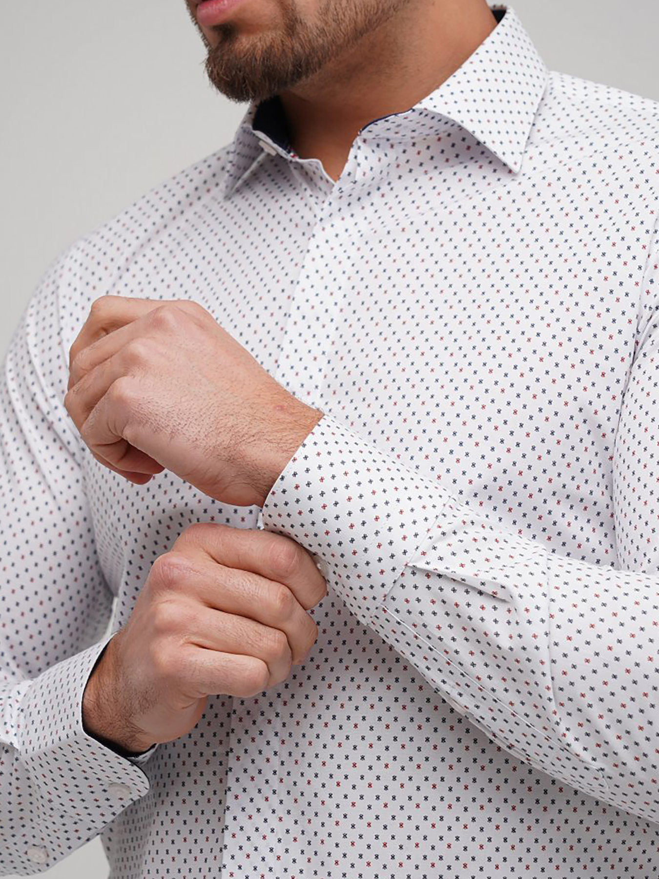 Сорочка Trend Collection модель TC5896WhiteRBSHKMN Фото