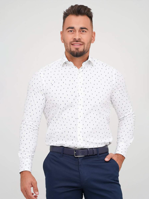 Рубашка повседневная Trend Collection модель TC5892WhiteRBSHKMN Фото