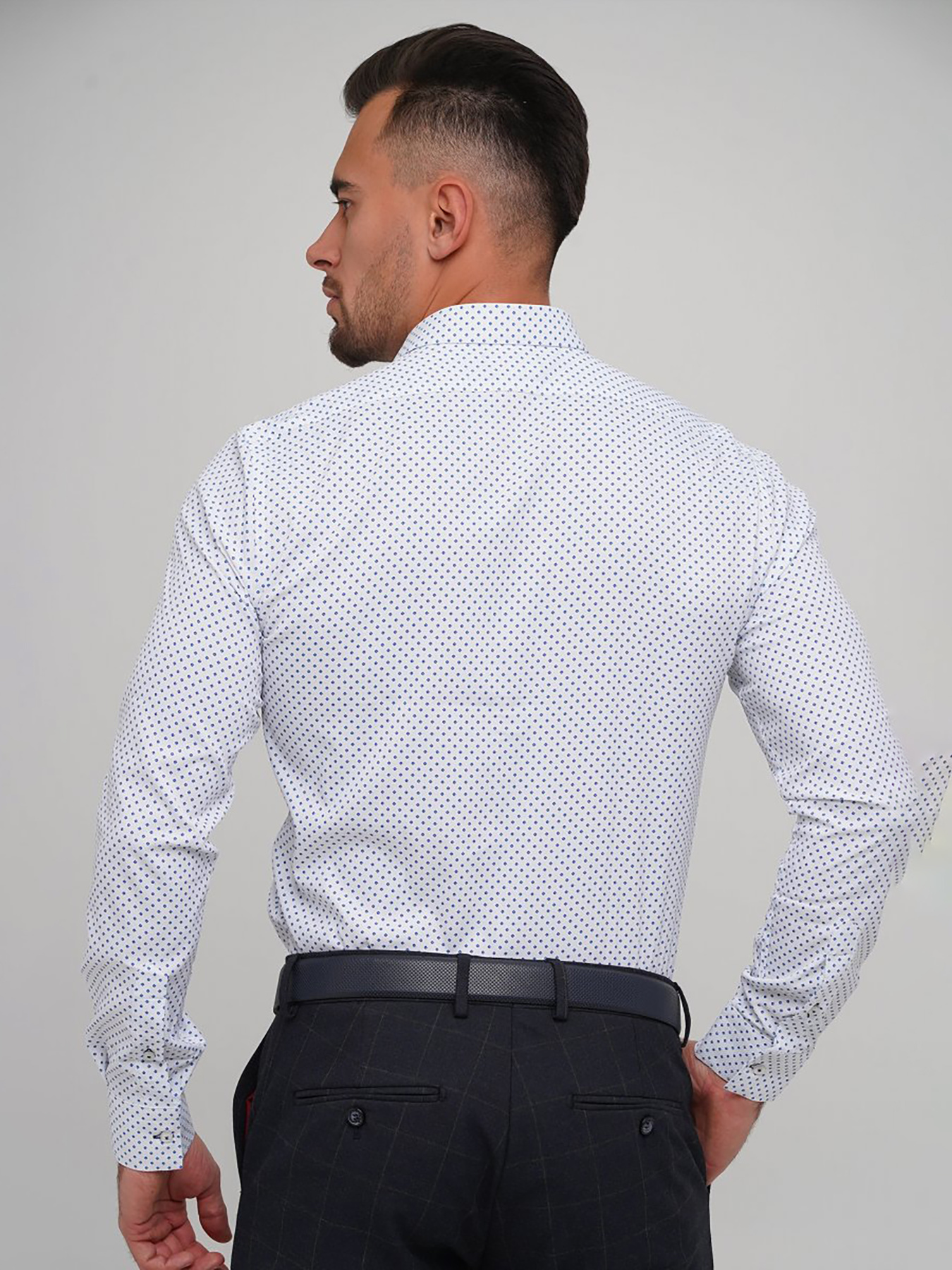 Рубашка повседневная Trend Collection модель TC5842WhiteRBSHKMN Фото