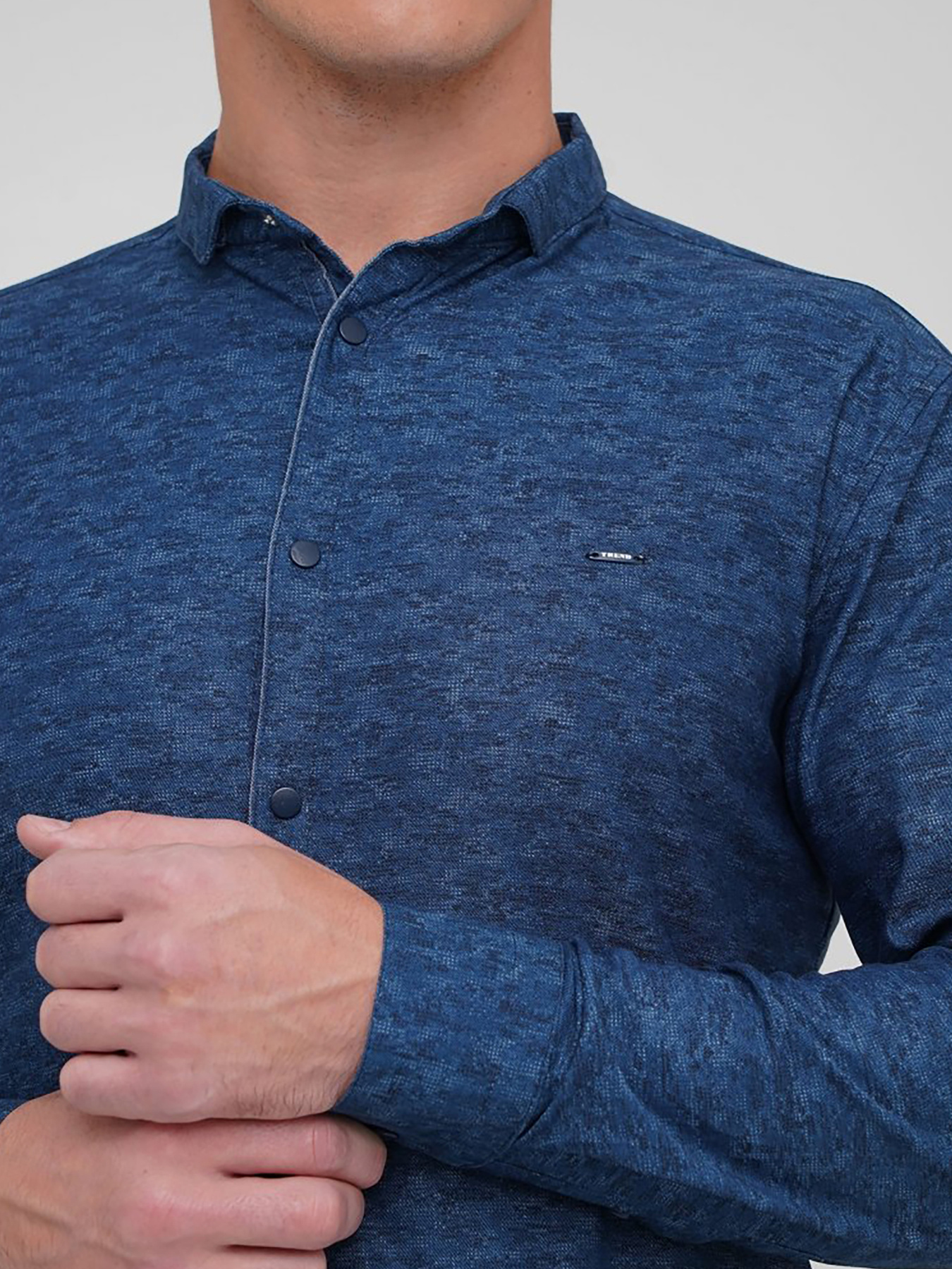 Сорочка повсякденна Trend Collection модель TC5484BlueRBSHKMN Фото