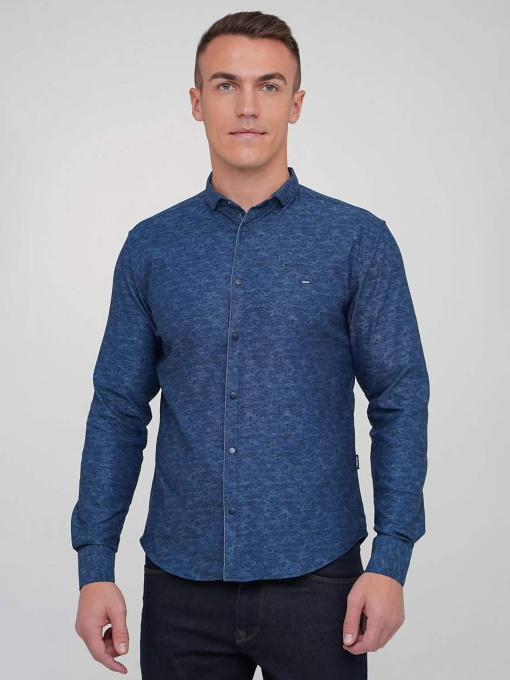 Рубашка повседневная Trend Collection модель TC5484BlueRBSHKMN Фото