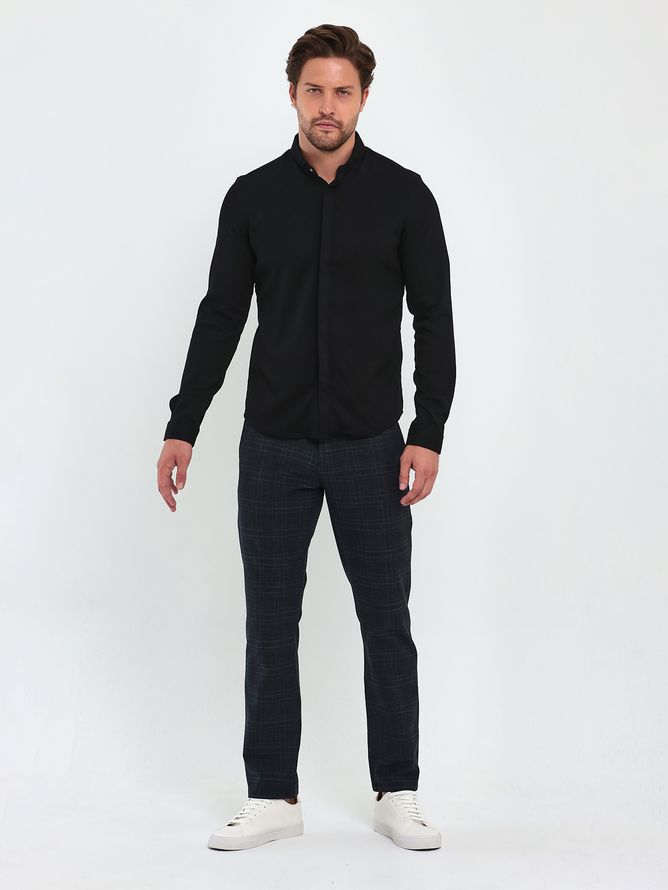 Сорочка Trend Collection модель TC5074BlackRBSHKMN Фото