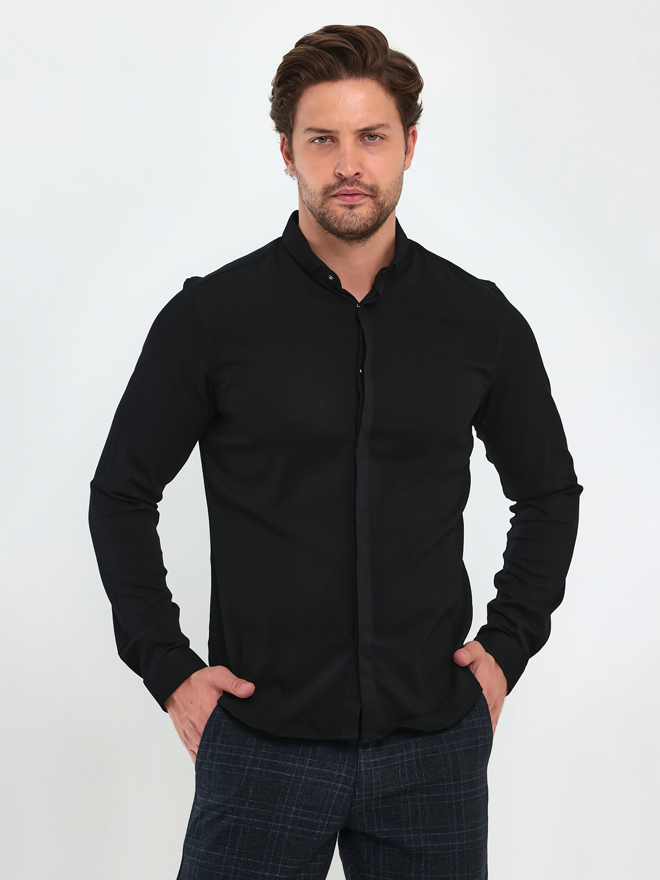 Рубашка повседневная Trend Collection модель TC5074BlackRBSHKMN Рубашка повседневная Trend Collection модель TC5074BlackRBSHKMN Фото