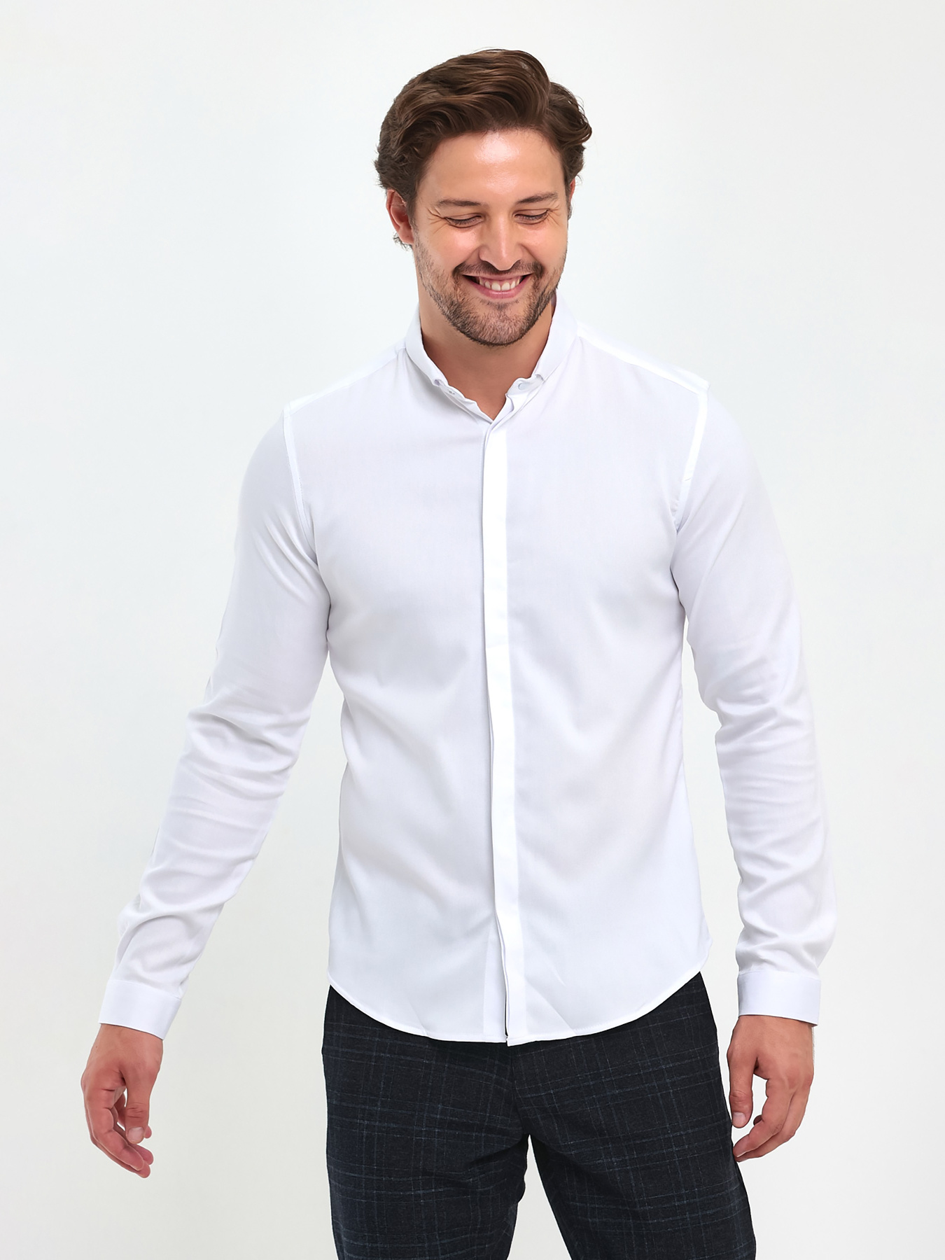 Сорочка Trend Collection модель TC5072WhiteRBSHKMN Фото