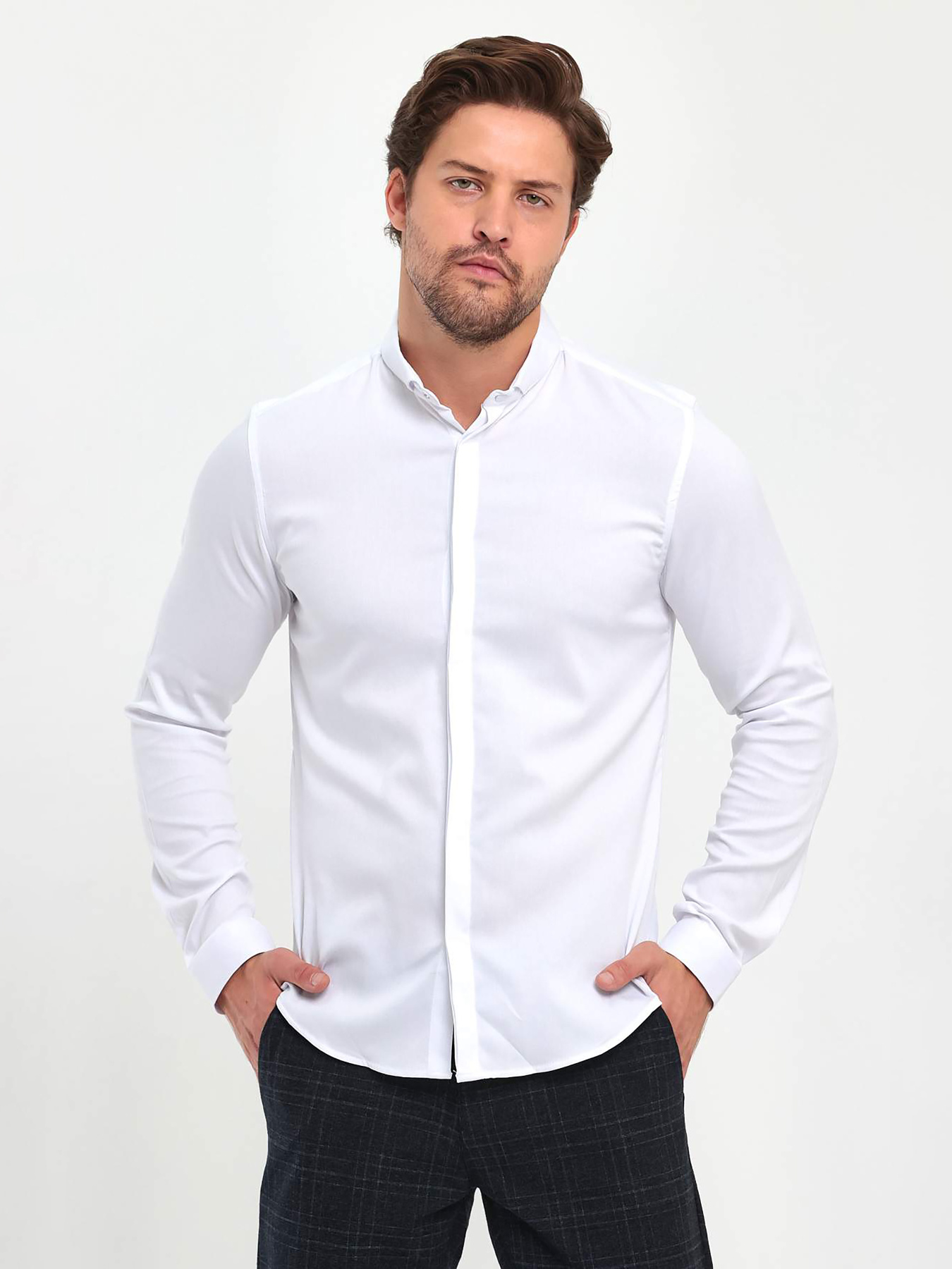 Сорочка Trend Collection модель TC5072WhiteRBSHKMN Фото