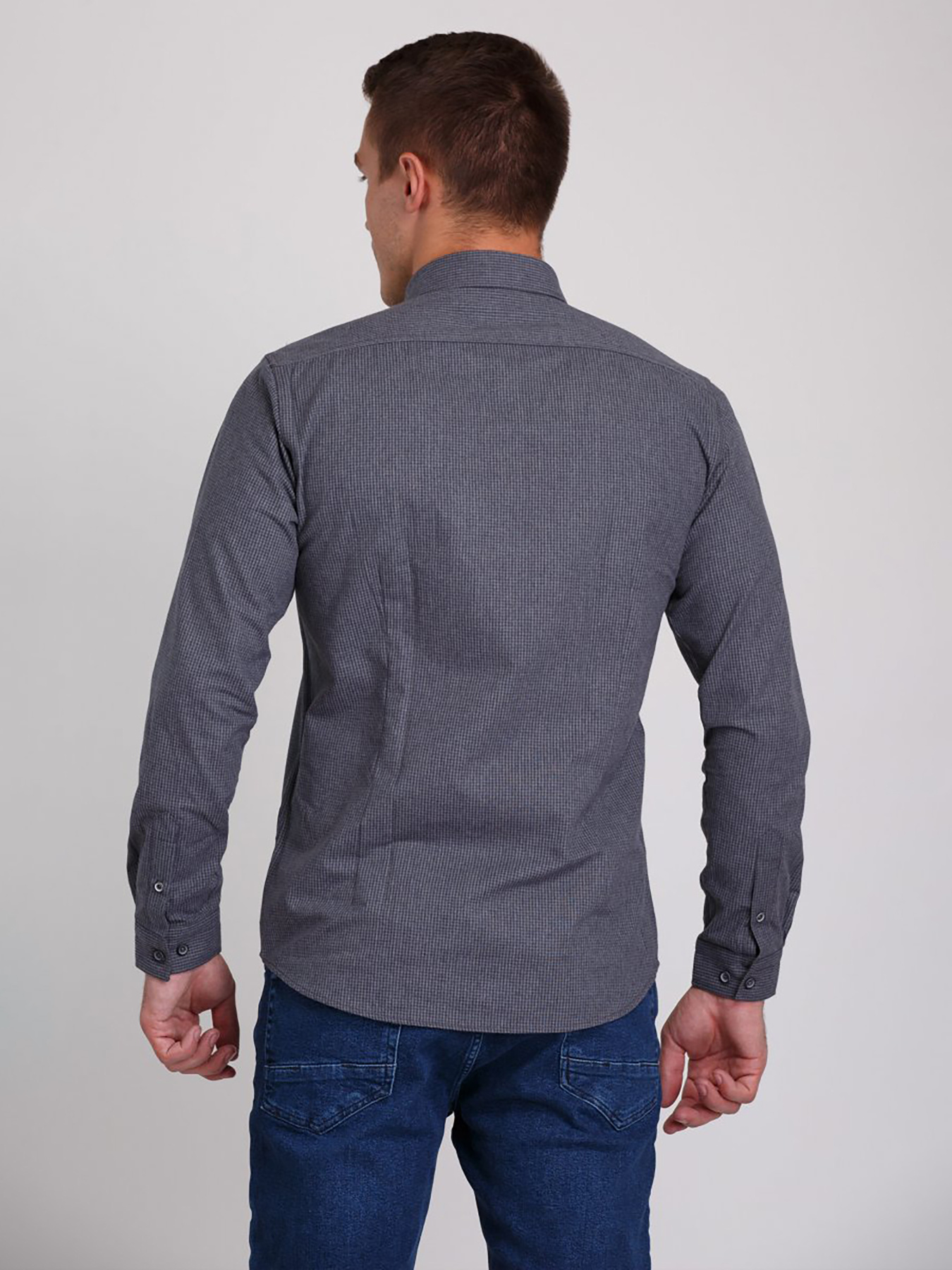 Рубашка Trend Collection модель TC3038GreyRBSHKMN Фото