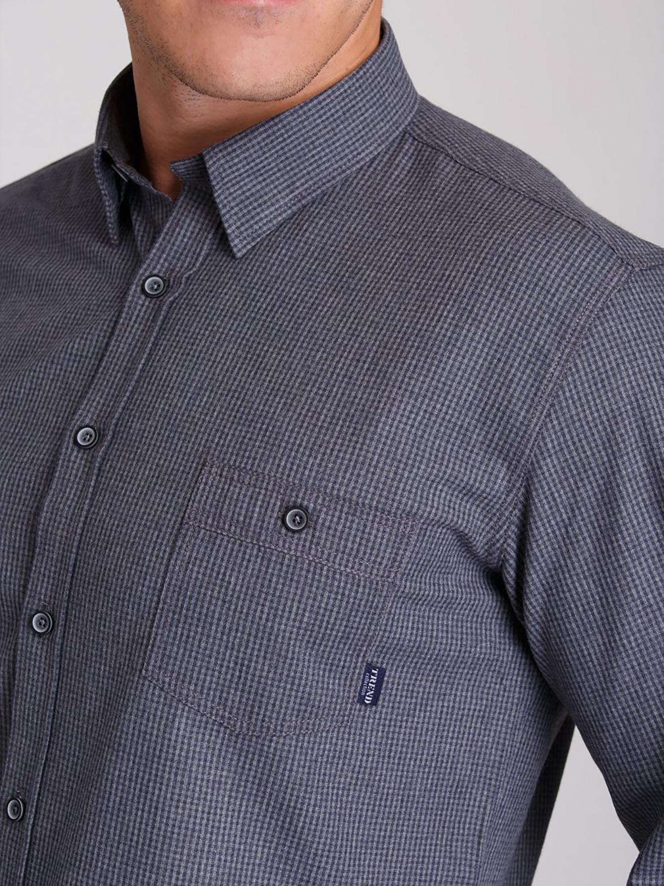 Рубашка Trend Collection модель TC3038GreyRBSHKMN Фото
