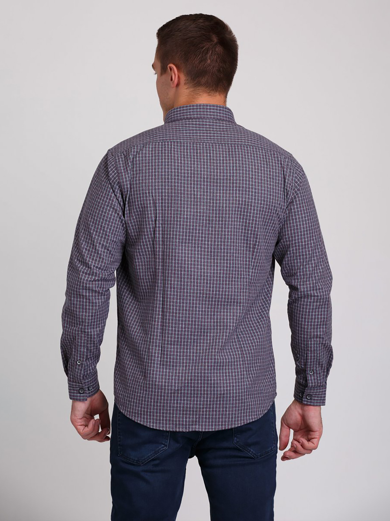 Рубашки Trend Collection модель TC3037GreyRBSHKMN Фото