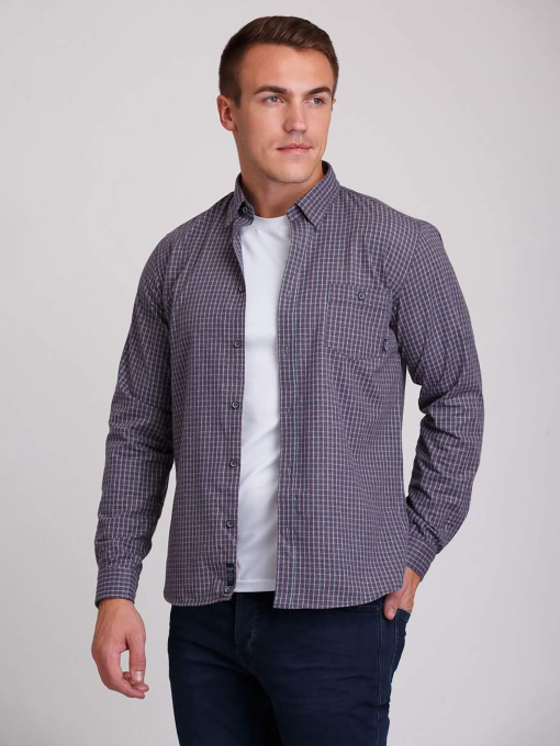 Рубашки Trend Collection модель TC3037GreyRBSHKMN Фото