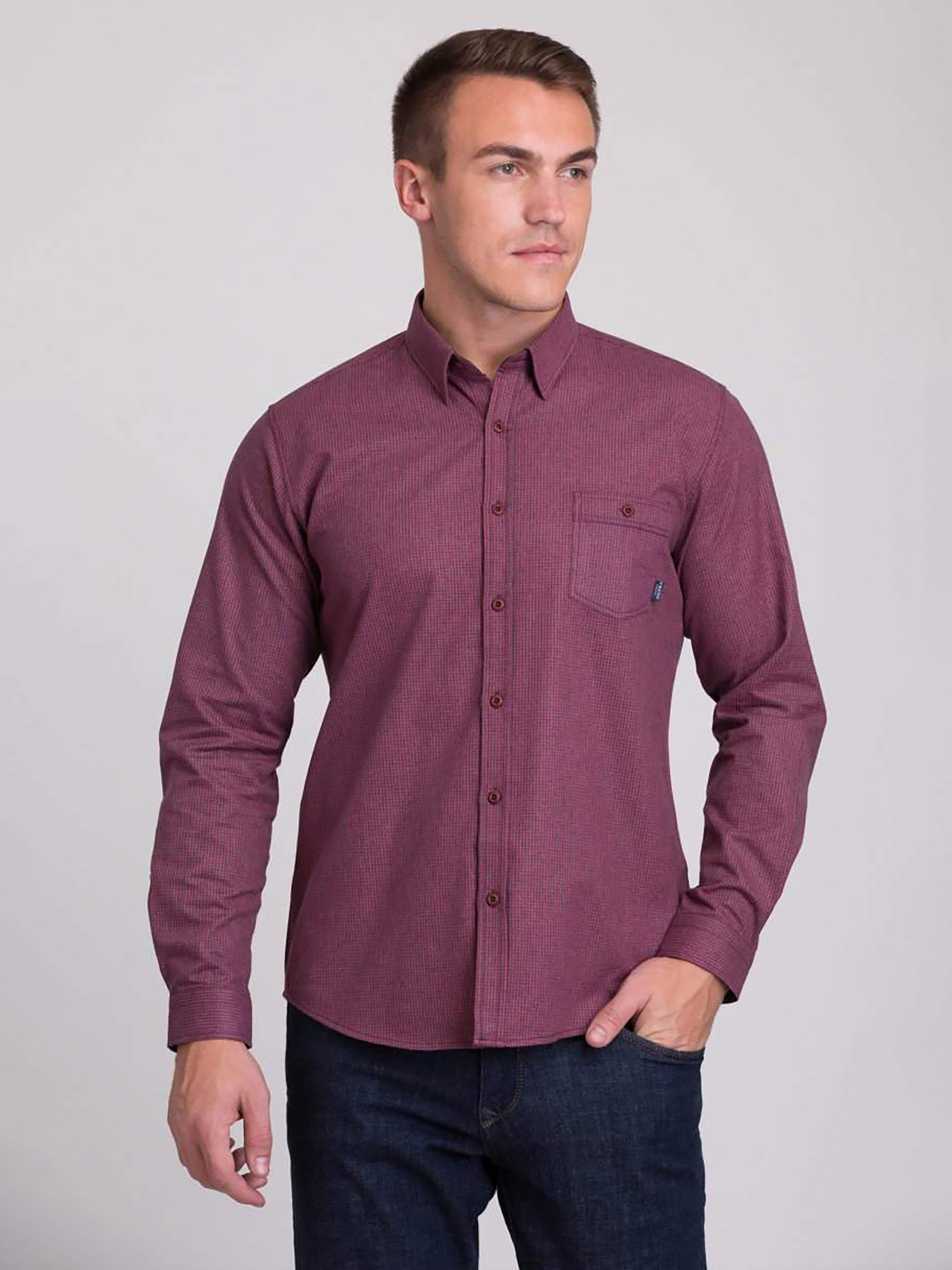 Сорочка Trend Collection модель TC3035BordoRBSHKMN Фото