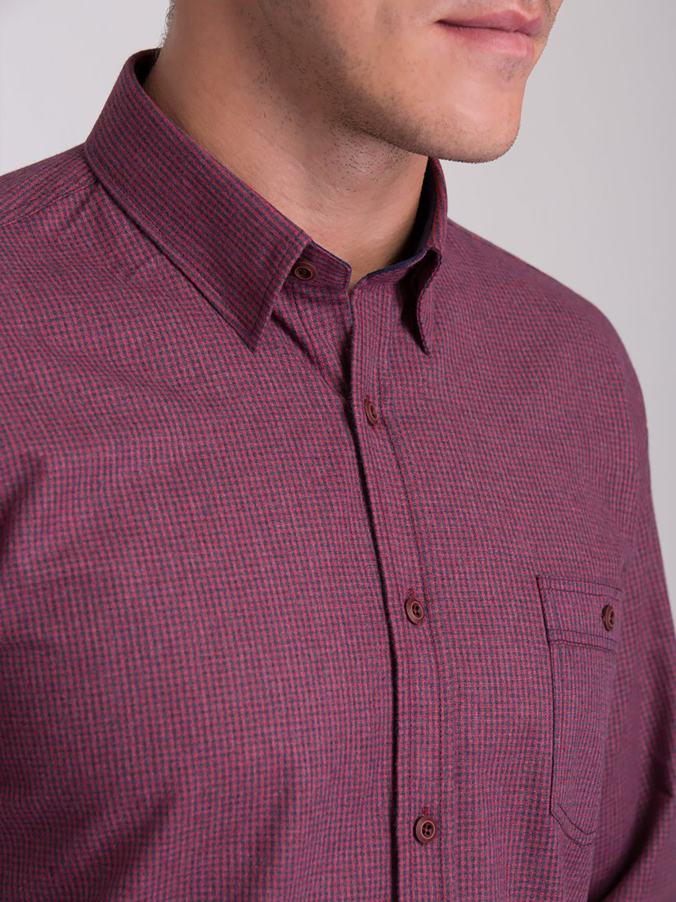 Рубашка повседневная Trend Collection модель TC3035BordoRBSHKMN Фото