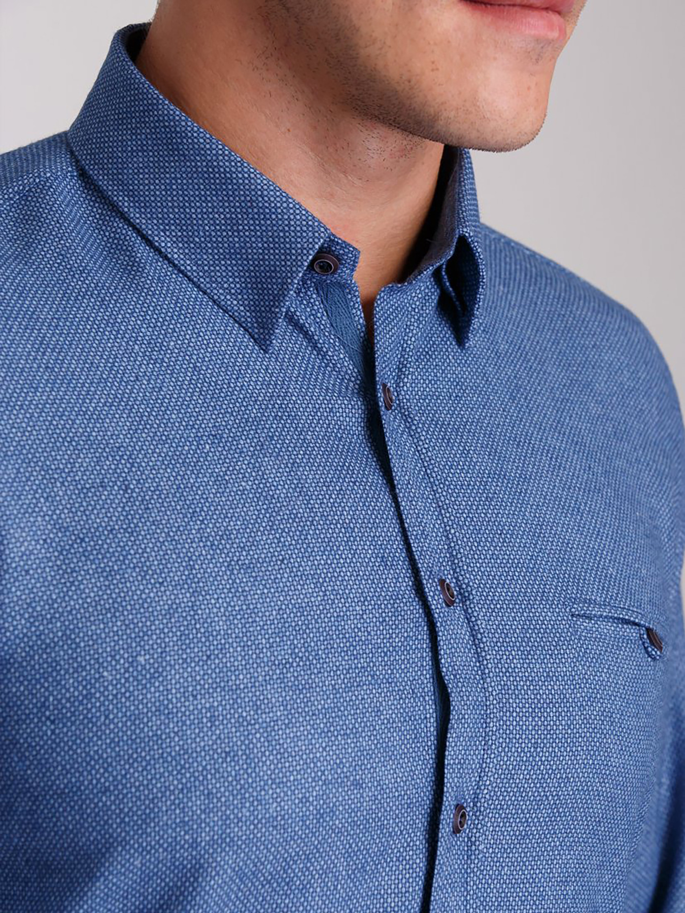 Сорочка Trend Collection модель TC3033BlueRBSHKMN Фото