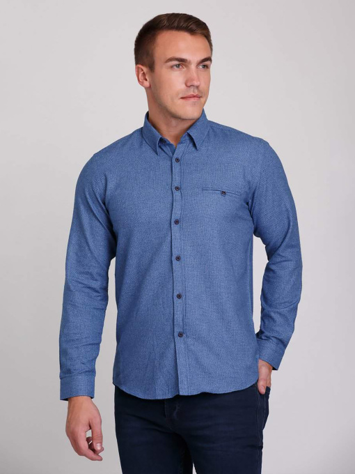 Сорочка повсякденна Trend Collection модель TC3033BlueRBSHKMN Фото