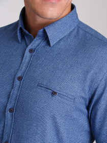 Рубашка повседневная Trend Collection модель TC3033BlueRBSHKMN Фото