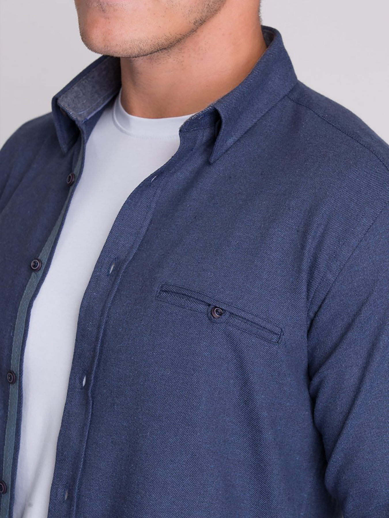 Рубашка повседневная Trend Collection модель TC3032BlueRBSHKMN Фото