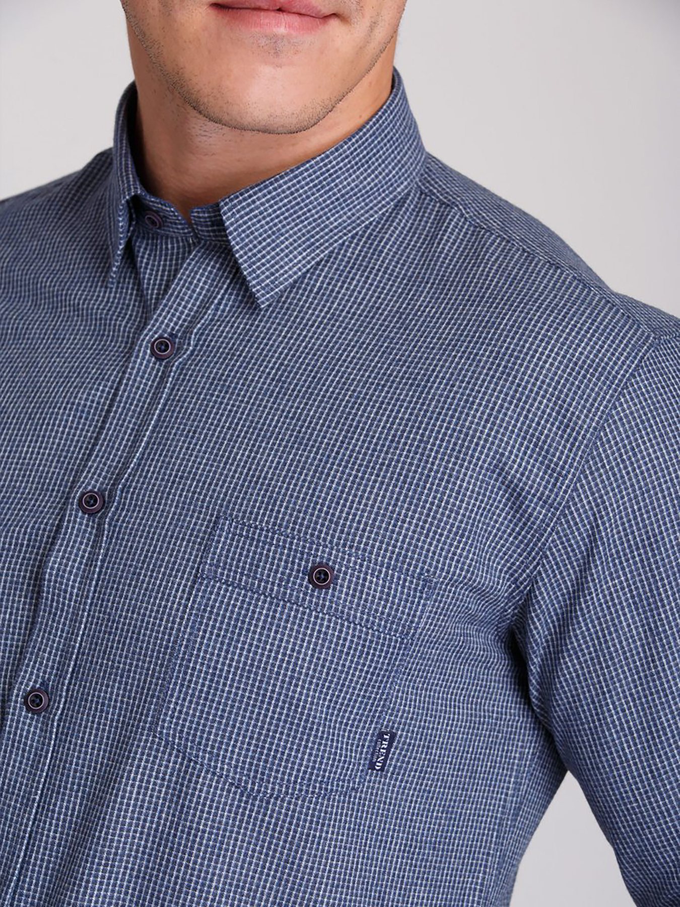 Сорочка Trend Collection модель TC2885BlueRBSHKMN Фото