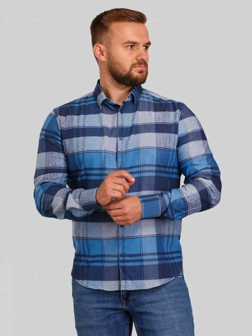 Рубашка повседневная Trend Collection модель TC2812BlueRBSHKMN Фото