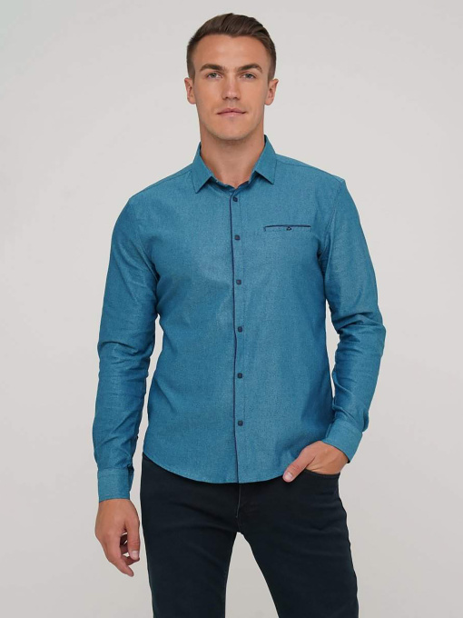 Рубашка Trend Collection модель TC2775EmeraldRBSHKMN Фото
