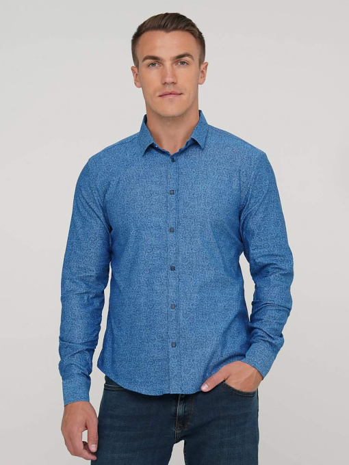 Рубашка Trend Collection модель TC2694BlueRBSHKMN Фото
