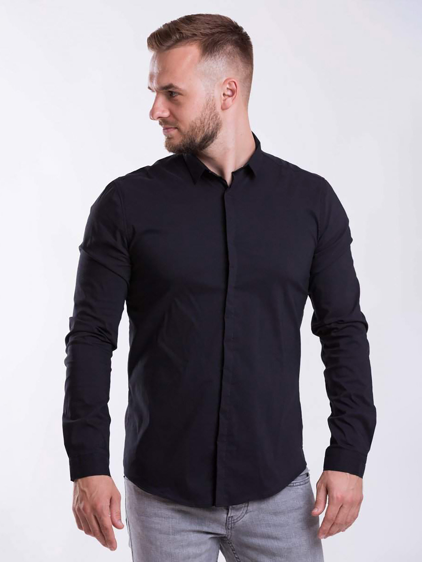 Сорочка Trend Collection модель TC2687BlackRBSHKMN Фото