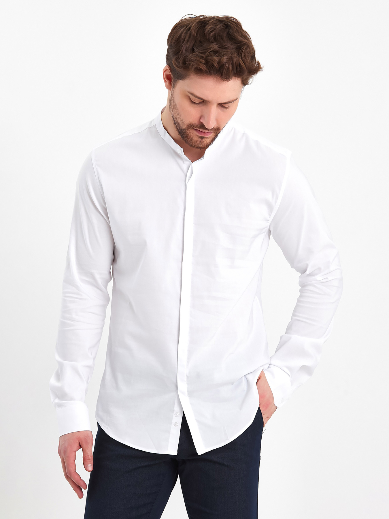 Сорочка Trend Collection модель TC2659WhiteRBSHKMN Фото