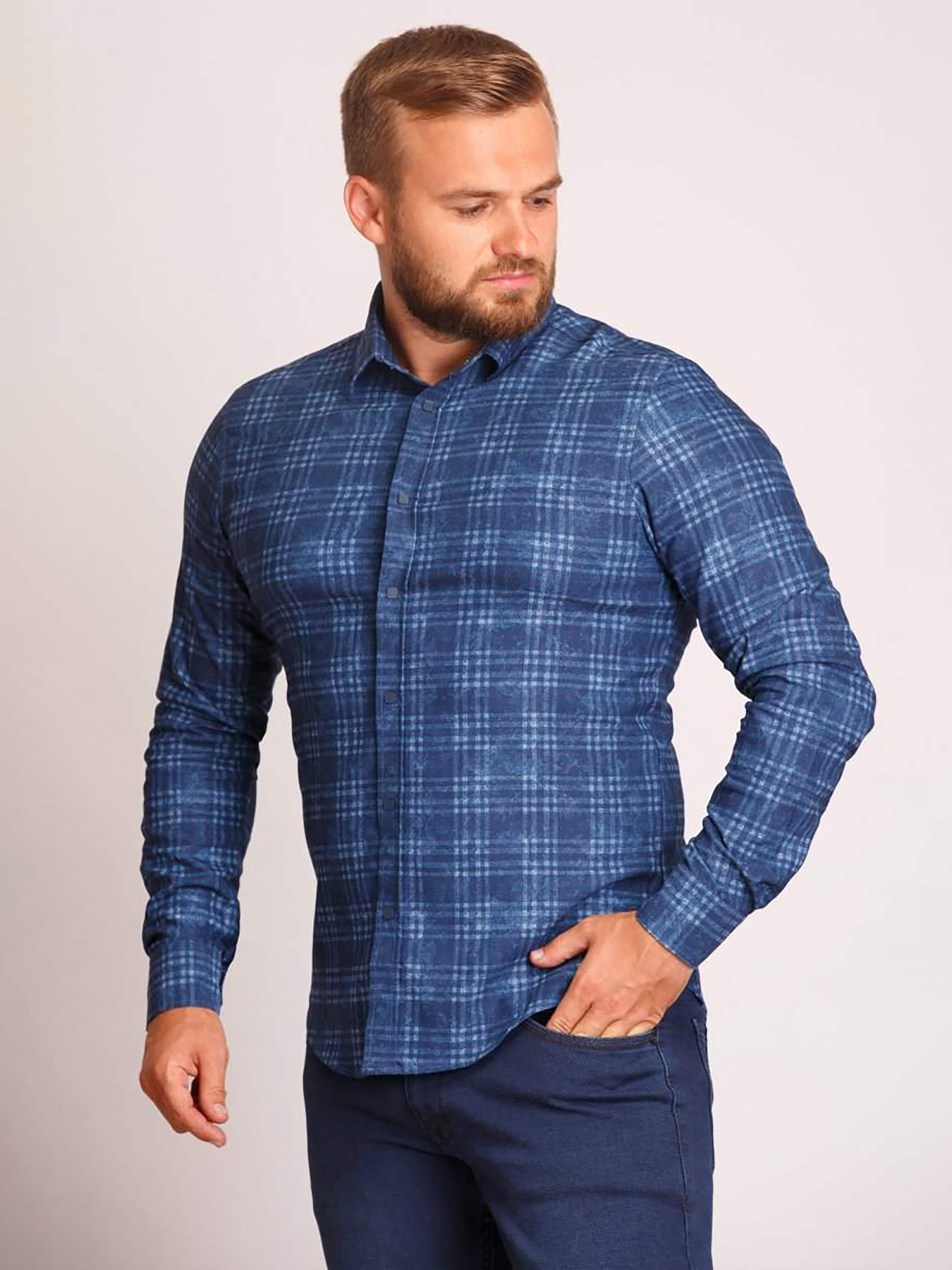 Сорочка Trend Collection модель TC2645BlueRBSHKMN Фото