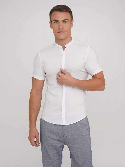 Рубашка повседневная Trend Collection модель TC2328WhiteRBSHKMN Фото
