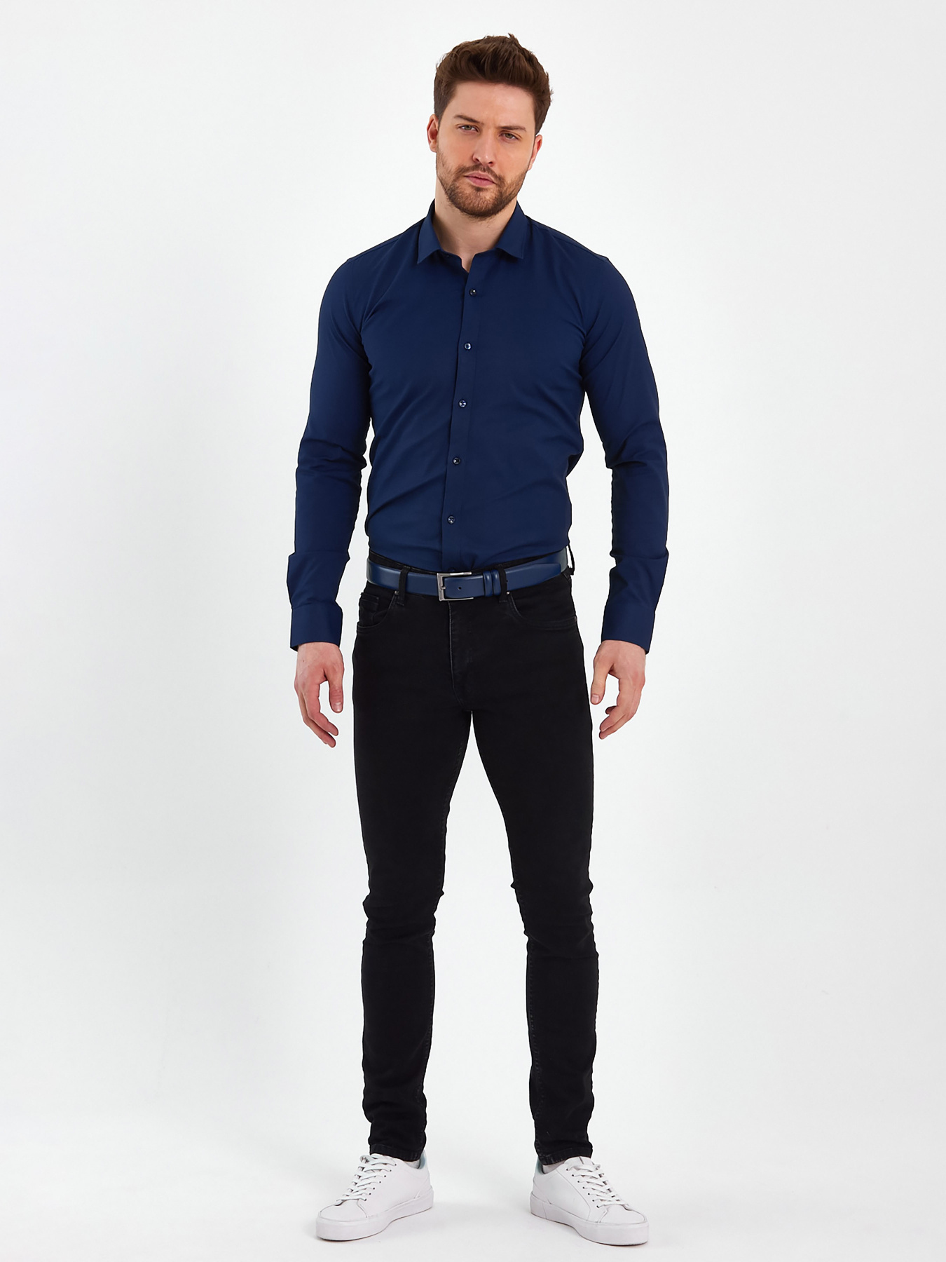 Сорочка Trend Collection модель TC2000BlueRBSHKMN Фото