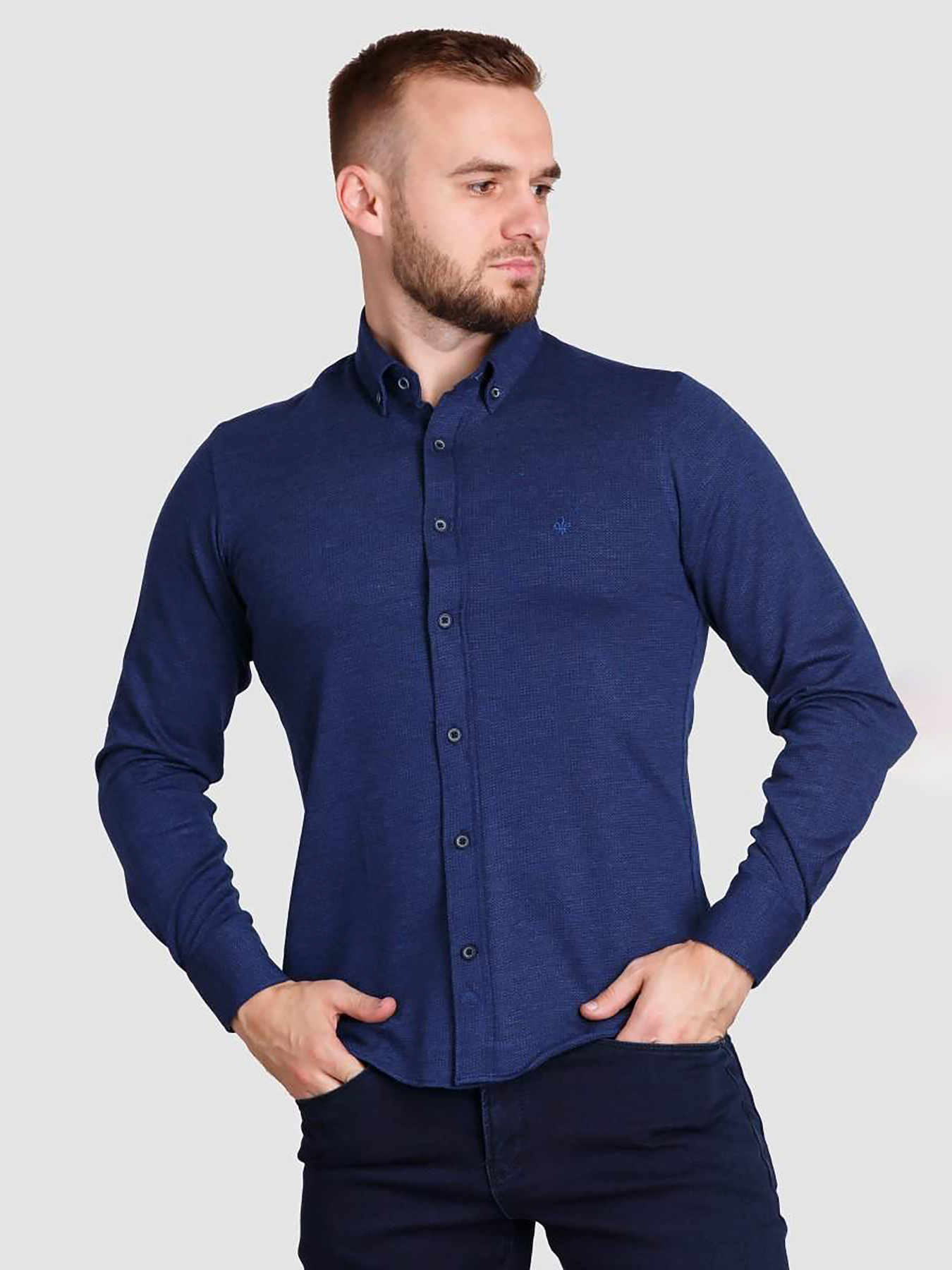 Сорочка Trend Collection модель TC1524DarkBlueRBSHKMN Фото