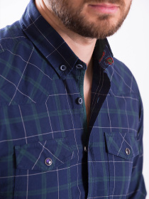 Сорочка повсякденна Trend Collection модель TC1151BlueRBSHKMN Фото