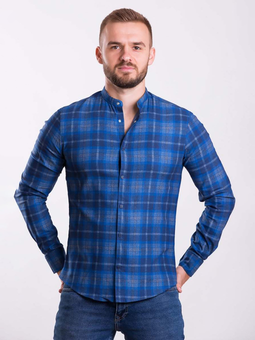 Рубашка повседневная Trend Collection модель TC1112BlueRBSHKMN Фото