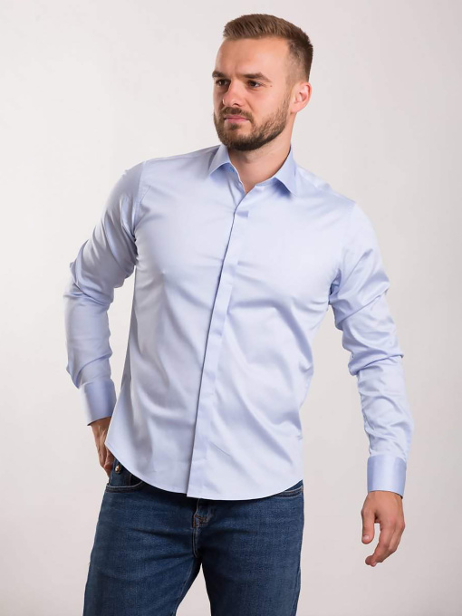 Рубашка повседневная Trend Collection модель TC1110LightBlueRBSHKMN Фото