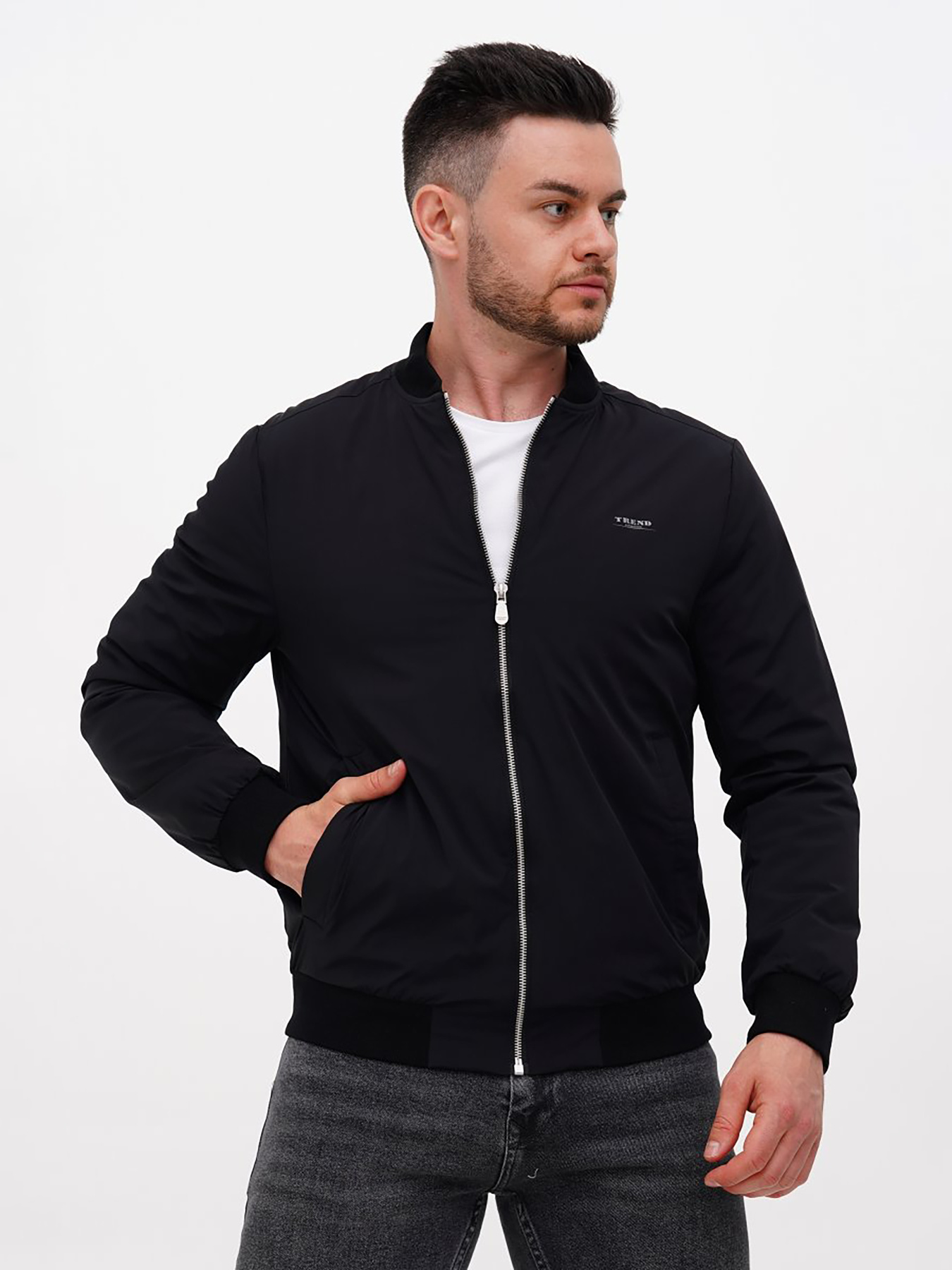 Бомбер Trend Collection модель TC11413BlackBMBRMN Фото