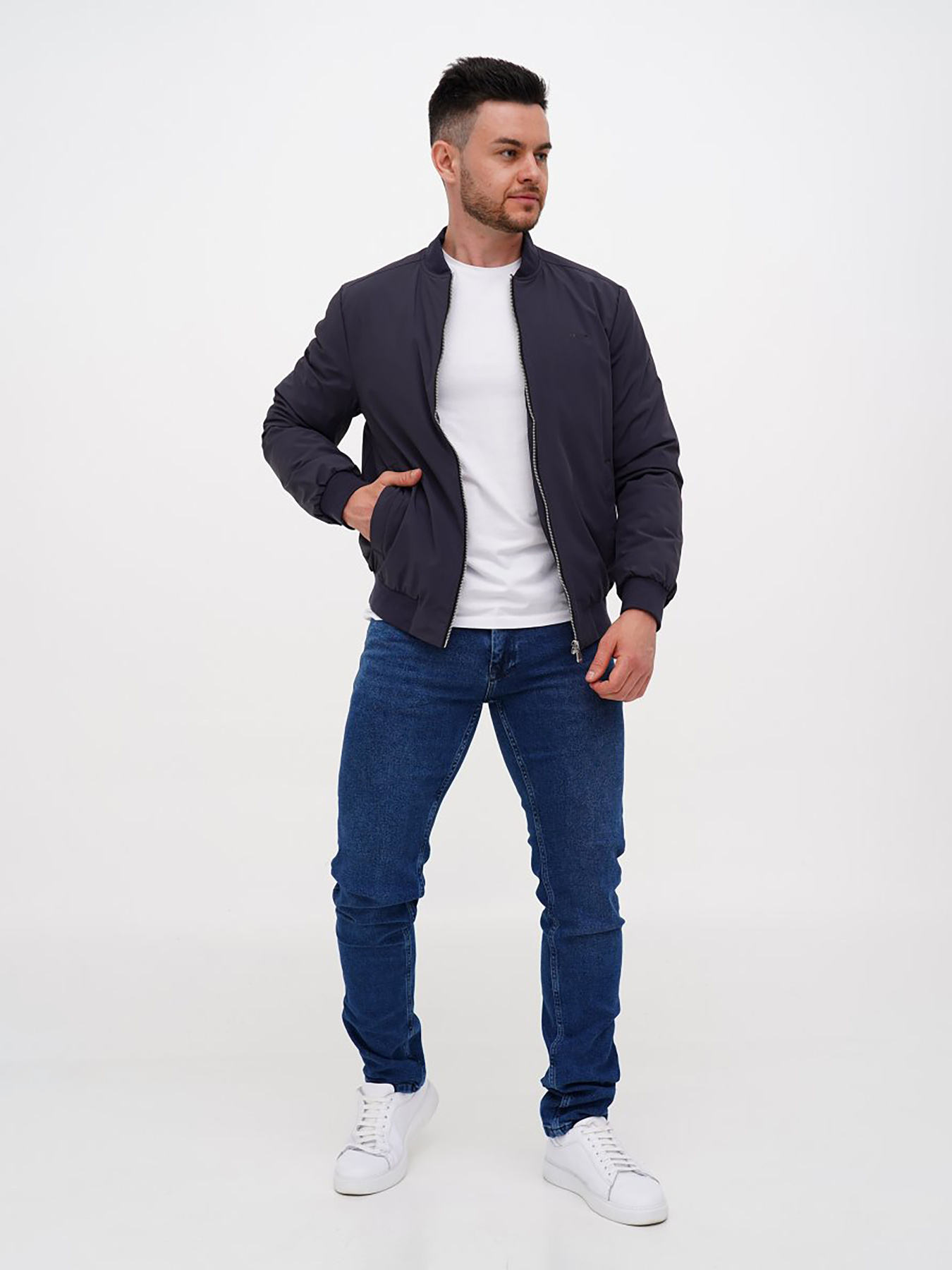 Бомбер Trend Collection модель TC11411GreyBMBRMN Фото