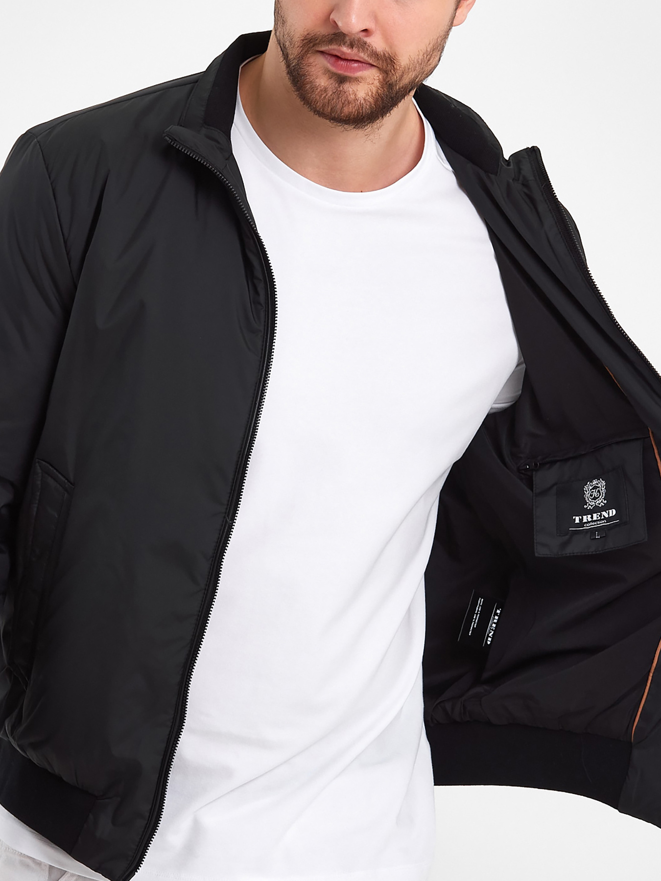 Бомбер Trend Collection модель TC7801BlackBMBRMN Бомбер Trend Collection модель TC7801BlackBMBRMN Фото