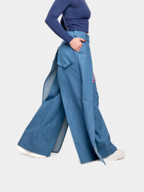 Широкие джинсы Авіація Галичини модель 00-004523-1 Фото