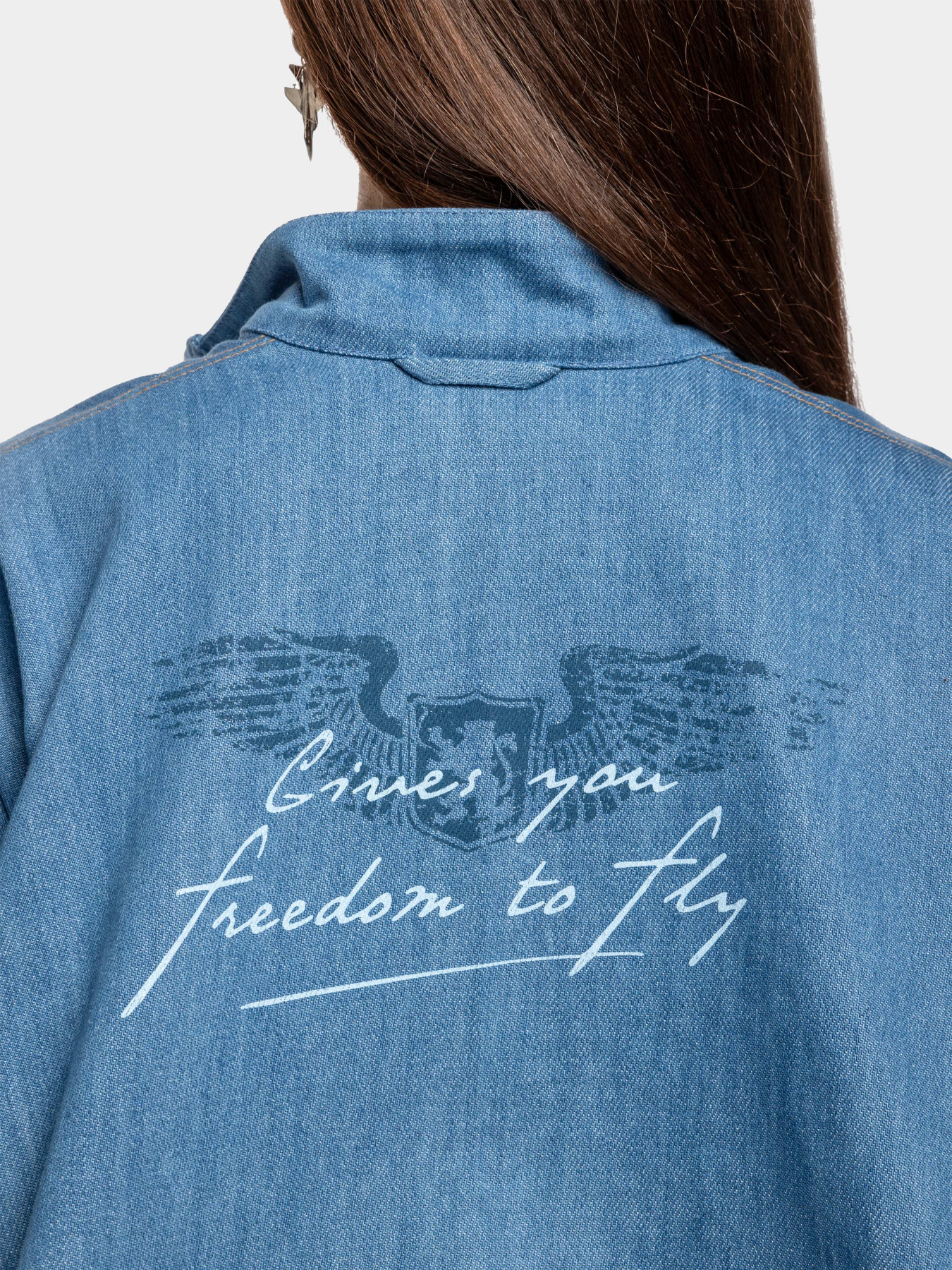 Джинсова куртка Авіація Галичини модель 00-004534-1 Фото