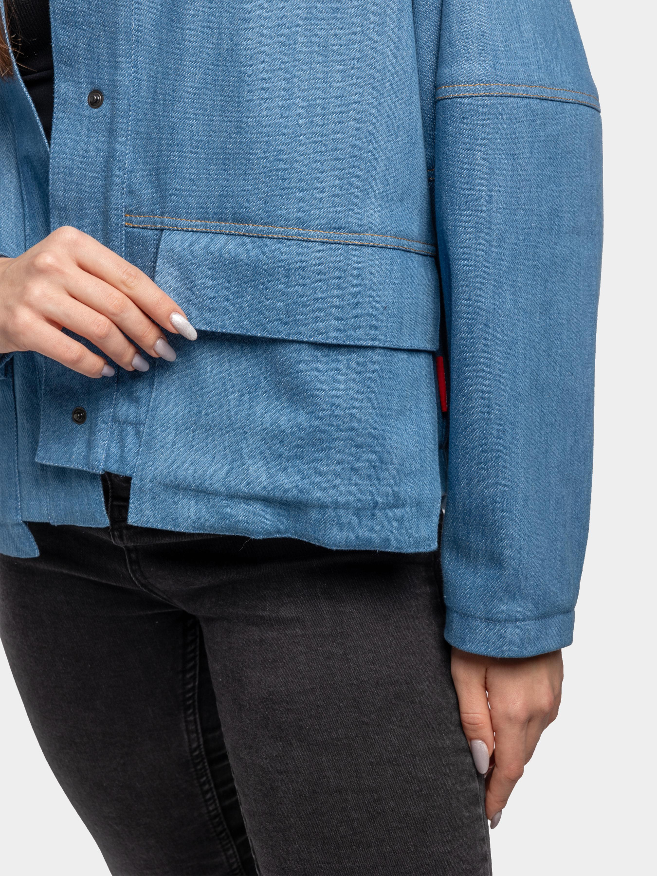 Джинсова куртка Авіація Галичини модель 00-004534-1 Фото