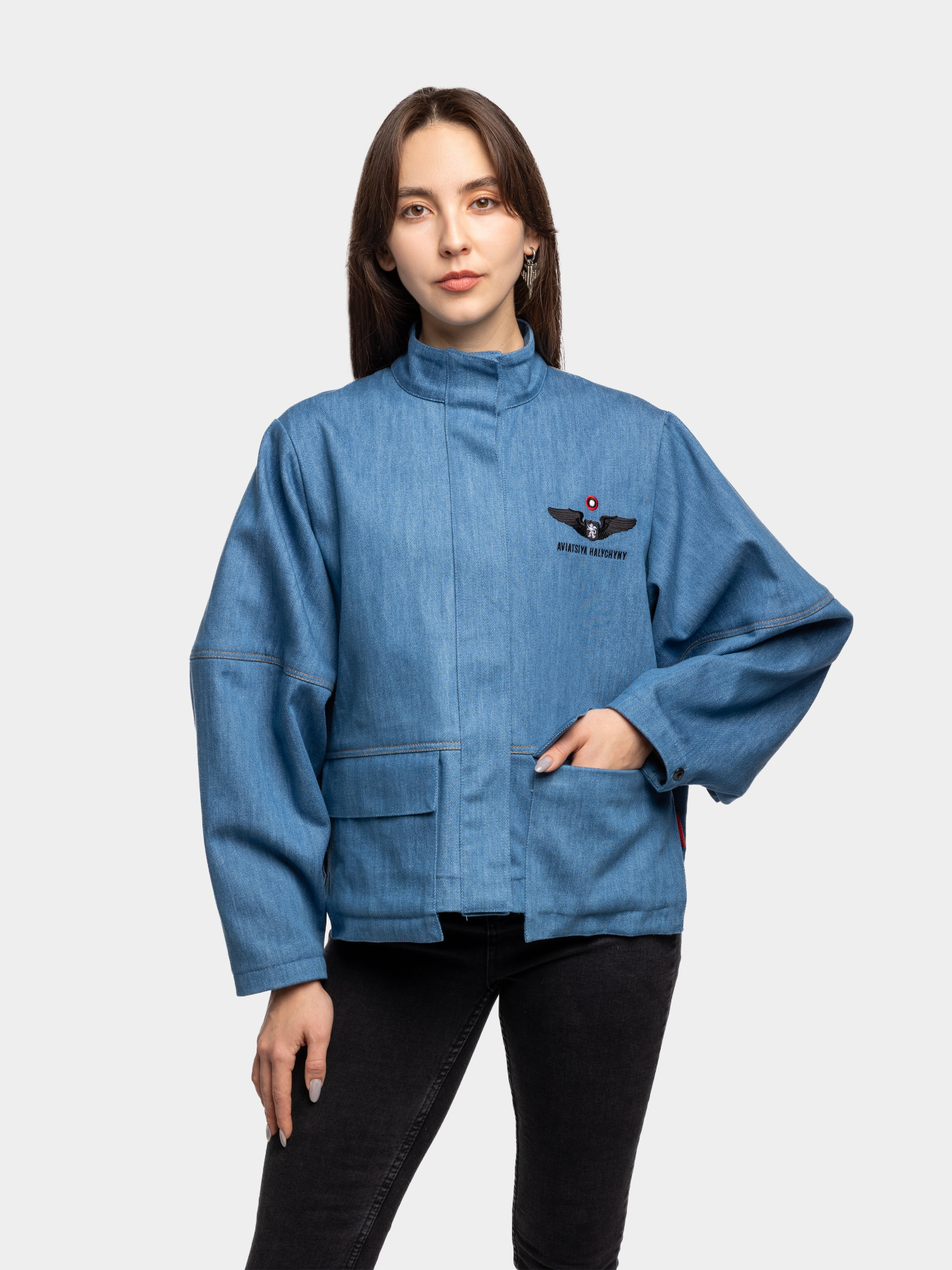 Джинсовая куртка Авіація Галичини модель 00-004534-1 Фото